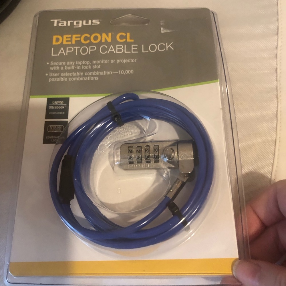 Targus Secure Blue Laptop Lock- $25 or $20 w/offer